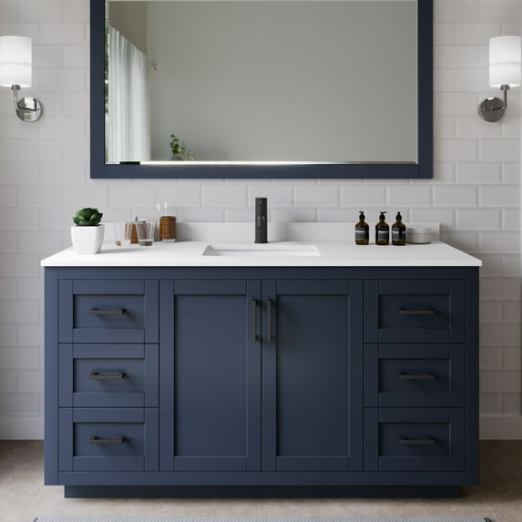 Wyndham Collection WCF292960SBBWCUNSMXX Miranda 60" Free Standing Single Basin Vanity Set