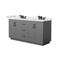 thumbnail image 1 of Wyndham Collection Wcf2929-66D-Vca-Us3mxx Miranda 66" Free Standing Double Basin Vanity, 1 of 5