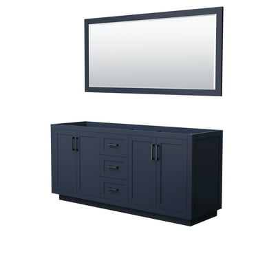 Wyndham Collection Wcf2929-72D-Cx-M70 Miranda 71" Double Free Standing Vanity Cabinet -