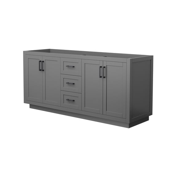 Wyndham Collection Wcf2929-72D-Cx-Mxx Miranda 71" Double Free Standing Vanity Cabinet Only