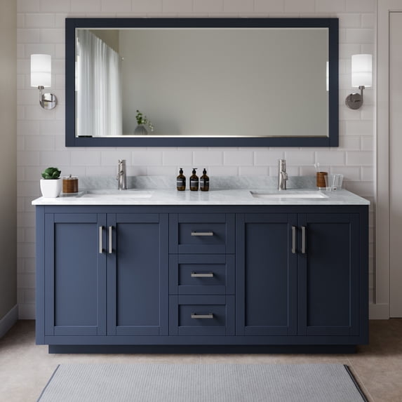 Wyndham Collection WCF292972DBNCMUNSM70 Miranda 72" Free Standing Double Basin Vanity Set