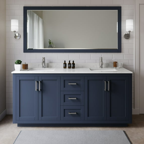 Wyndham Collection WCF292972DBNC2UNSM70 Miranda 72" Free Standing Double Basin Vanity Set