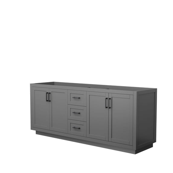 Wyndham Collection Wcf2929-80D-Cx-Mxx Miranda 79" Double Free Standing Vanity Cabinet Only