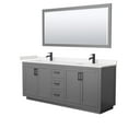 thumbnail image 1 of Wyndham Collection Wcf2929-80D-Vca-M70 Miranda 80" Free Standing Double Basin Vanity Set -, 1 of 7