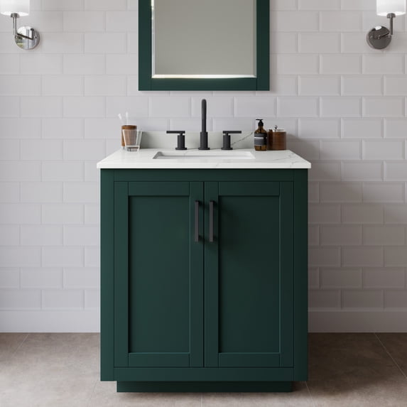 Wyndham Collection WCF292930SGKGTUS3M24 Miranda 30" Free Standing Single Basin Vanity Set