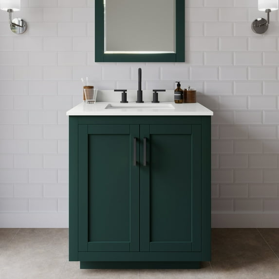 Wyndham Collection WCF292930SGKWQUS3MXX Miranda 30" Free Standing Single Basin Vanity Set