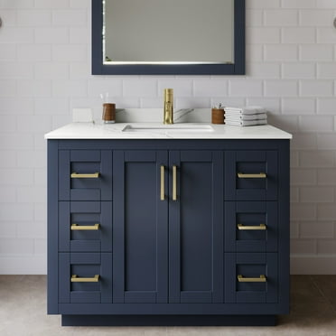Wyndham Collection Wcf292942s-Qtz-Unsmxx Miranda 42" Free Standing Single Basin Vanity Set