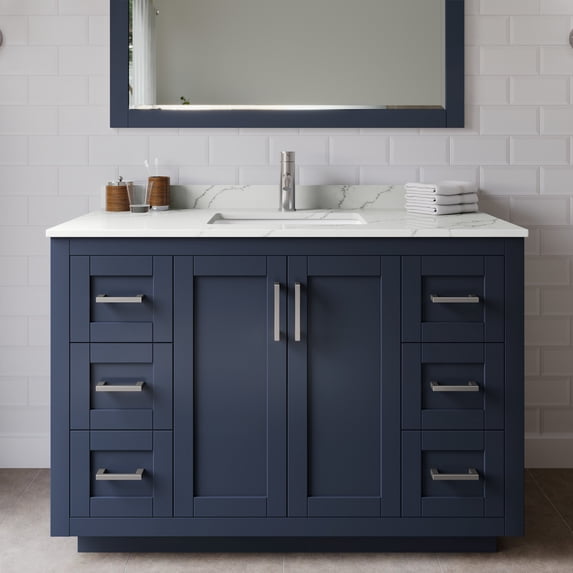 Wyndham Collection WCF292948SBNGTUNSM46 Miranda 48" Free Standing Single Basin Vanity Set