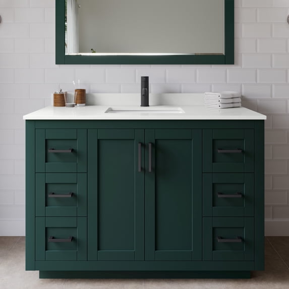 Wyndham Collection WCF292948SGKWQUNSMXX Miranda 48" Free Standing Single Basin Vanity Set