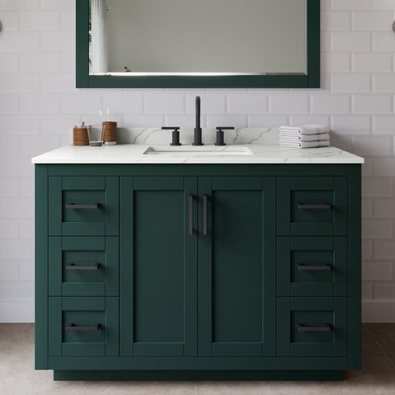 Wyndham Collection WCF292948SGKGTUS3M46 Miranda 48" Free Standing Single Basin Vanity Set