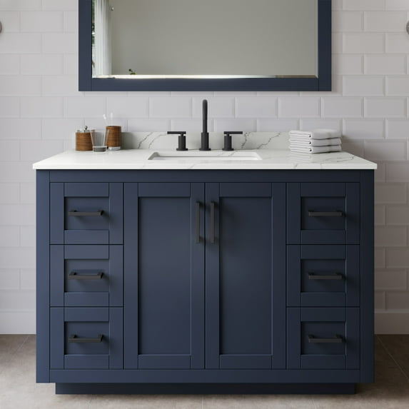 Wyndham Collection Wcf292948s-Qtz-Us3mxx Miranda 48" Free Standing Single Basin Vanity Set