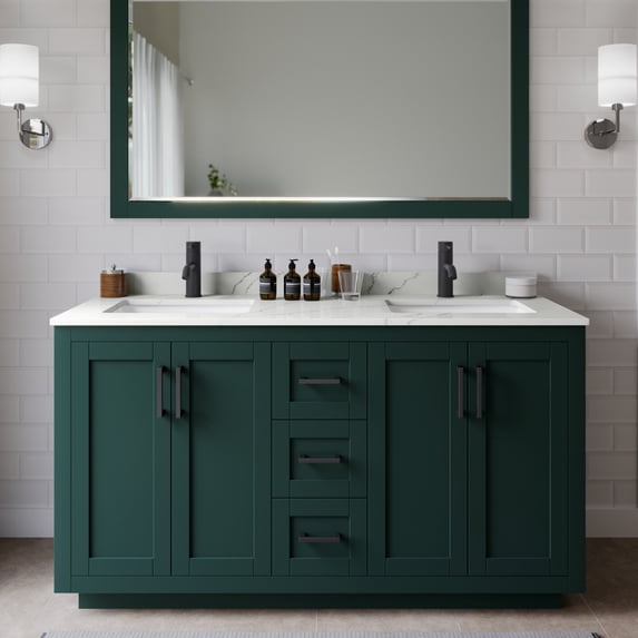 Wyndham Collection WCF292960DGKGTUNSMXX Miranda 60" Free Standing Double Basin Vanity Set