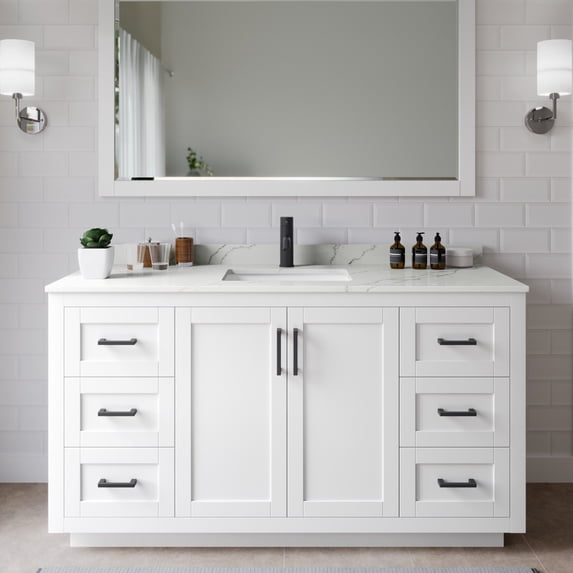Wyndham Collection WCF292960SWBGTUNSMXX Miranda 60" Free Standing Single Basin Vanity Set