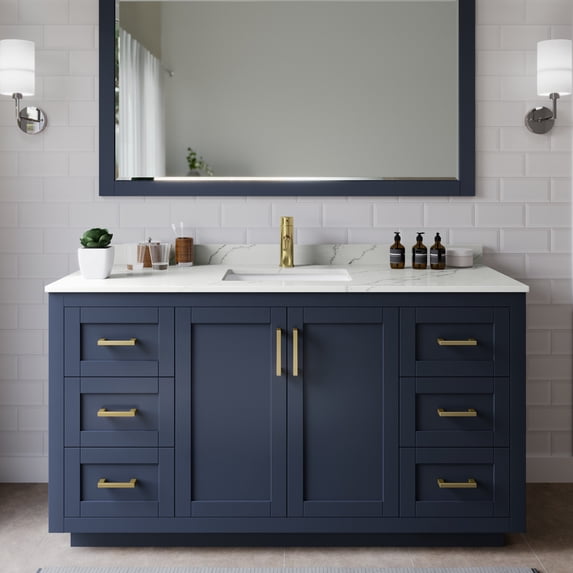 Wyndham Collection WCF292960SBLGTUNSMXX Miranda 60" Free Standing Single Basin Vanity Set