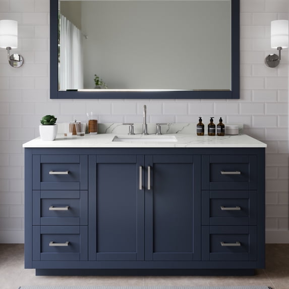 Wyndham Collection WCF292960SBNGTUS3MXX Miranda 60" Free Standing Single Basin Vanity Set