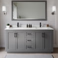 thumbnail image 1 of Wyndham Collection WCF292966DGBWQUNSMXX Miranda 66" Free Standing Double Basin Vanity Set, 1 of 7
