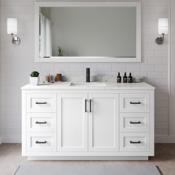 Wyndham Collection WCF292966SWBGTUNSM58 Miranda 66" Free Standing Single Basin Vanity Set