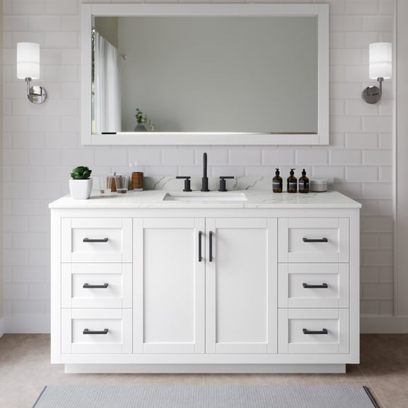 Wyndham Collection WCF292966SWBGTUS3M58 Miranda 66" Free Standing Single Basin Vanity Set
