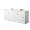 thumbnail image 1 of Wyndham Collection Wcf4141-84D-Vca-Us3mxx Strada 84" Free Standing Double Basin Vanity Set, 1 of 7