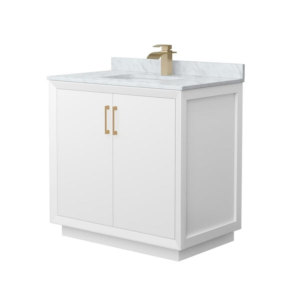 Wyndham Collection Wcf414136s-Nat-Unsmxx Strada 36" Free Standing Single Basin Vanity Set