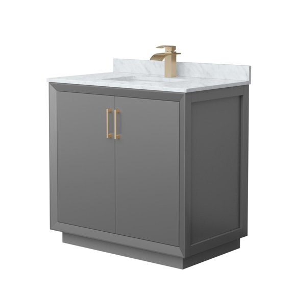 Wyndham Collection Wcf414136s-Nat-Unsmxx Strada 36" Free Standing Single Basin Vanity Set