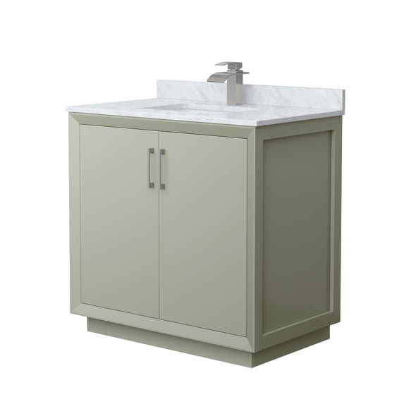 Wyndham Collection WCF414136SLGCMUNSMXX Strada 36" Free Standing Single Basin Vanity Set -
