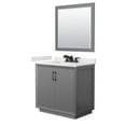 thumbnail image 1 of Wyndham Collection Wcf414136s-Qtz-Us3m34 Strada 36" Free Standing Single Basin Vanity Set, 1 of 7