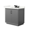 thumbnail image 1 of Wyndham Collection Wcf414136s-Qtz-Us3mxx Strada 36" Free Standing Single Basin Vanity Set, 1 of 7