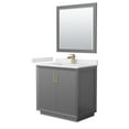 thumbnail image 1 of Wyndham Collection Wcf414136s-Vca-Unsm34 Strada 36" Free Standing Single Basin Vanity Set, 1 of 7