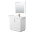 thumbnail image 1 of Wyndham Collection WCF414136SWZC2UNSM34 Strada 36" Free Standing Single Basin Vanity Set -, 1 of 7