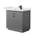 thumbnail image 1 of Wyndham Collection WCF414136SGBWCUNSMXX Strada 36" Free Standing Single Basin Vanity Set -, 1 of 7