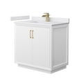 thumbnail image 1 of Wyndham Collection WCF414136SWZWCUNSMXX Strada 36" Free Standing Single Basin Vanity Set -, 1 of 7