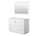 thumbnail image 1 of Wyndham Collection WCF414148SWZCXSXXM46 Strada 47" Single Free Standing Vanity Cabinet -, 1 of 7