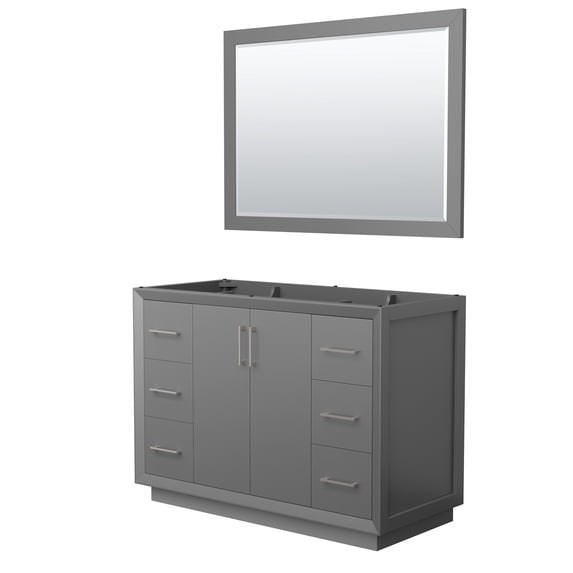 Wyndham Collection WCF414148SKGCXSXXM46 Strada 47" Single Free Standing Vanity Cabinet -