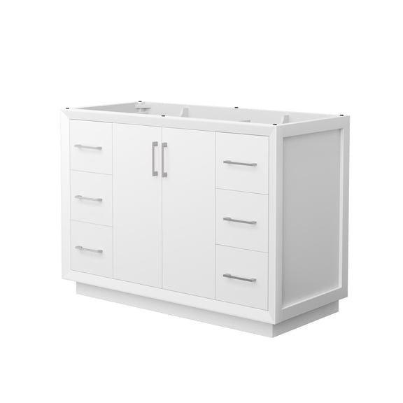 Wyndham Collection WCF414148SWHCXSXXMXX Strada 47" Single Free Standing Vanity Cabinet