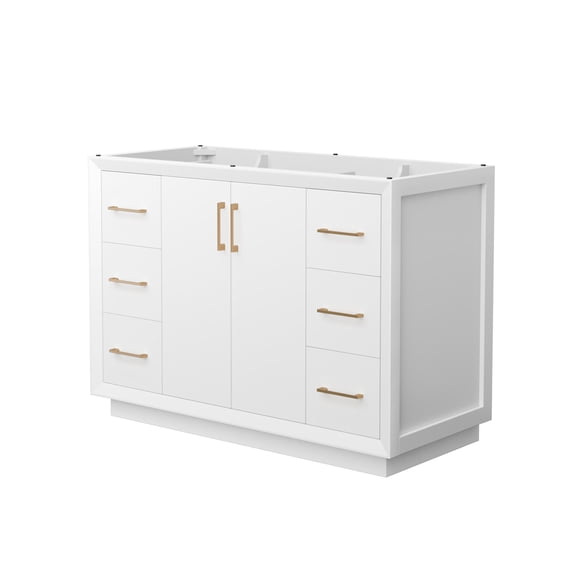 Wyndham Collection WCF414148SWZCXSXXMXX Strada 47" Single Free Standing Vanity Cabinet