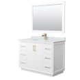thumbnail image 1 of Wyndham Collection WCF414148SWZCMUNSM46 Strada 48" Free Standing Single Basin Vanity Set -, 1 of 7
