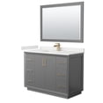 thumbnail image 1 of Wyndham Collection WCF414148SGZWQUNSM46 Strada 48" Free Standing Single Basin Vanity Set -, 1 of 7