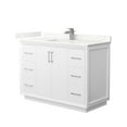 thumbnail image 1 of Wyndham Collection WCF414148SWHGTUNSMXX Strada 48" Free Standing Single Basin Vanity Set -, 1 of 7