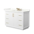 thumbnail image 1 of Wyndham Collection WCF414148SWZGTUS3MXX Strada 48" Free Standing Single Basin Vanity Set -, 1 of 7