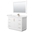 thumbnail image 1 of Wyndham Collection WCF414148SWZC2UNSM46 Strada 48" Free Standing Single Basin Vanity Set -, 1 of 7