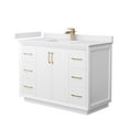 thumbnail image 1 of Wyndham Collection WCF414148SWZWCUNSMXX Strada 48" Free Standing Single Basin Vanity Set -, 1 of 7