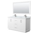 thumbnail image 1 of Wyndham Collection WCF414160DWHCMUNSM58 Strada 60" Free Standing Double Basin Vanity Set -, 1 of 7