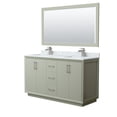 thumbnail image 1 of Wyndham Collection WCF414160DLGCMUNSM58 Strada 60" Free Standing Double Basin Vanity Set -, 1 of 7