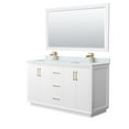 thumbnail image 1 of Wyndham Collection WCF414160DWZCMUNSM58 Strada 60" Free Standing Double Basin Vanity Set -, 1 of 7