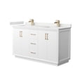thumbnail image 1 of Wyndham Collection WCF414160DWZWQUNSMXX Strada 60" Free Standing Double Basin Vanity Set -, 1 of 7