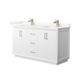 thumbnail image 1 of Wyndham Collection WCF414160DWZGTUNSMXX Strada 60" Free Standing Double Basin Vanity Set -, 1 of 7