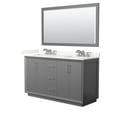 thumbnail image 1 of Wyndham Collection WCF414160DKGGTUS3M58 Strada 60" Free Standing Double Basin Vanity Set -, 1 of 7