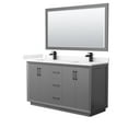 thumbnail image 1 of Wyndham Collection WCF414160DGBC2UNSM58 Strada 60" Free Standing Double Basin Vanity Set -, 1 of 7