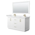 thumbnail image 1 of Wyndham Collection Wcf414160d-Vca-Unsm58 Strada 60" Free Standing Double Basin Vanity Set, 1 of 7